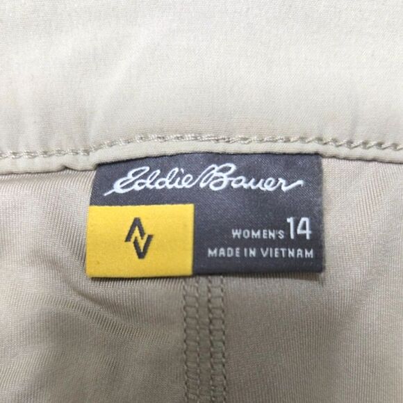 Eddie Bauer Travex Khaki High Rise Lightweight Skort Women's Sz 14 - Picture 6 of 8